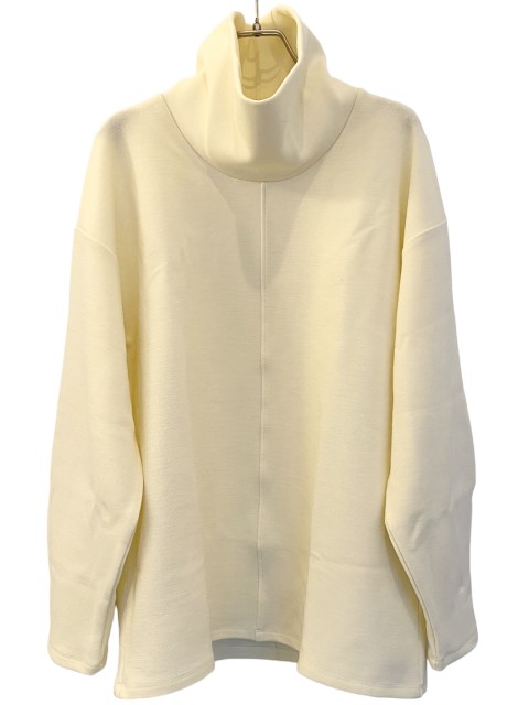 【CLANE-クラネ】STAND NECK WIDE TOPS IVORY